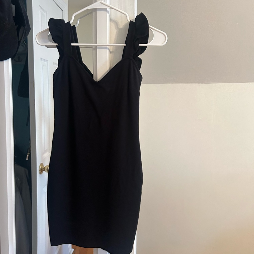 Black tight dress